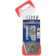 Tivoly 11457070002 metal drill bit set HSS, 8 mm, 5 mm