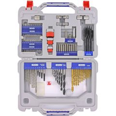 Tivoly Multi-Function Drill & Screw Extractor Set – 100-Piece HSS, Carbide & Wood Bits, Sockets & Extractors, RANGER Case