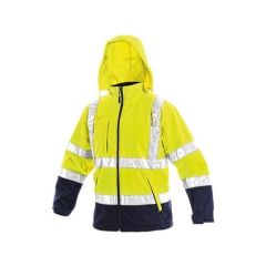 Kõrgnähtav jakk DERBY, softshell - neoonkollane