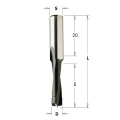 CMT 312.080.11&CMT puidupuur, 8 × 58 mm, HM