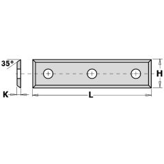 Blade 50x9x1.5 HM HC05 (3 holes), CMT