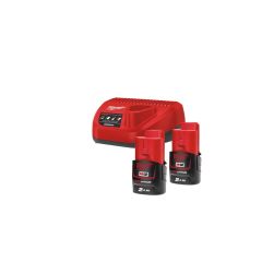 Milwaukee 4933459209 akude ja laadija komplekt M12 NRG-202, 2.0Ah