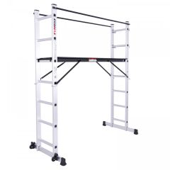 Tööplatvorm/redel EMX 2x7 astet, 2 turvapiiret, Ecomax
