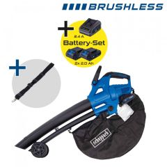 Аккумуляторная воздуходувка-пылесос Scheppach BC-BLV720-X SET S2.5, 2 × 2 А·ч