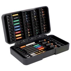 Impact Torsion Bits and Accessories Set 50 pcs Phillips/Pozidriv/TORX+sockets+drills