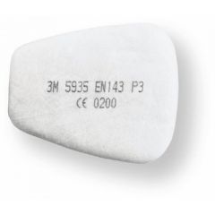 Tolmufilter P3 paar, lapik gaasifiltri peale, 3M