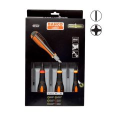 Screwdriver set ERGO™ through blade 6 pcs - SL3,5/4,5/5,5/6,5; PH1/2