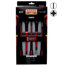 Insulated screwdriver set ERGO™ slim 5 pcs - PZ1/2; SL3,0/4,0/5,5 - 1000V VDE