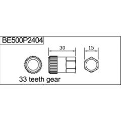Bahco BE500P2404 spetsiaalpadrun 15mm x 33H