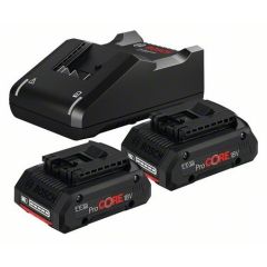 Batteries + charger GBA 18V / 2x4.0Ah ProCORE 18V + GAL 18V-40