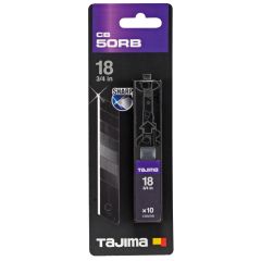 Tajima DORA Razar Black murdterad, 18 mm, 10 tk