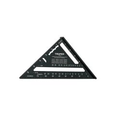 Truper carpenters aluminium speed square, (177mm), black anodized finish
