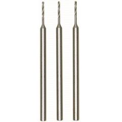 Proxxon micro HSS twist drill bit set – 0.8 mm diameter, 3 pieces, high-speed steel