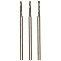 Proxxon micro twist drill bit set – 3-piece 1.2 mm HSS tungsten vanadium, 2.35 mm shank, precision drilling