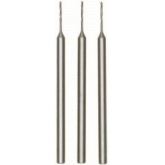 Proxxon precision drill bit set – 0.5 mm diameter, tungsten vanadium HSS, 3 pieces, 2.35 mm shank