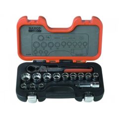 Bahco S140T socket set, 10-24mm
