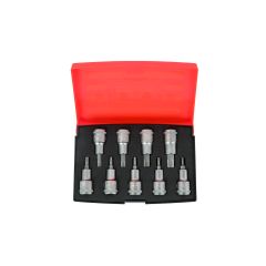 Short socket drivers S9 set Torx T20-T60 9 pcs 1/2"