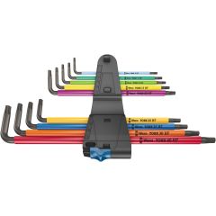 Wera 967/9 TX XL Multicolour HF 1 Torx L-key set with holding function, long, 9 pc