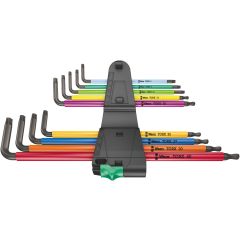 Wera L-key set multicolour XL for TORX screws, long version 967/9 TX XL