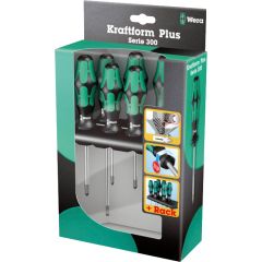 Wera Kraftform Plus набор отверткок, 335/350/355/6 + подставка