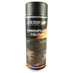 MOTIP CAMOUFLAGE matt maskeerimisvärv, must, RAL 9021, 400 ml