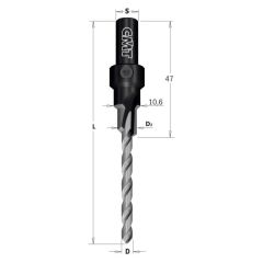 Cmt 515.050.31&CMT step drill bit RH, 5/7.6/10.6 L
