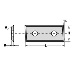 Blade 28.3x12x1.5 HM HC05, CMT