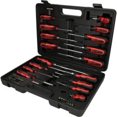 ERGOTORQUEplus® kruvikeerajate ja otsikute komplekt 39-osaline, KS Tools