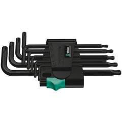 L-Torx komplekt TX 9-osa 967PKL/9, palliga TX8-TX40, Wera