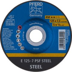 PFERD PSF STEEL зачистной круг по металлу, 125 × 7,2 мм