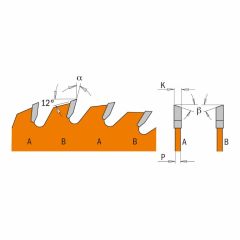 CMT 271.165.24H&CMT saeketas, 165 × 20 mm