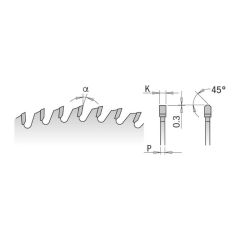 CMT 281.096.12M&CMT saeketas, 300 × 3,2 × 30 mm