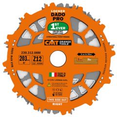 Dado Pro komplekt 203x6-20/30mm Z12 a-12neg ß FTG+ATB, CMT