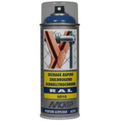MOTIP RAL ACRYL läikiv akrüülspreivärv, sinine, RAL 5010, 400 ml