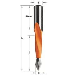 Drill bit HM D=5x70 S=10x26 RH, CMT