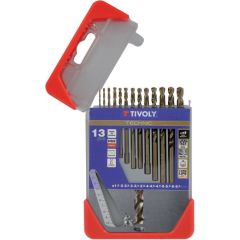 Metal drills set HSS-Co fully ground Clipster PRO 13pcs Ø1.5-6.5mm