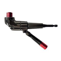 Angle transmission for bits, magnetic bitholder, extra handle, 125mm