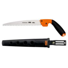 Bahco handheld pruning saw with dual-component handle and holster 5 TPI for living wood, 240mm