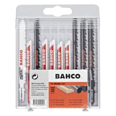 Jigsaw blades set 10pcs, T-shank, for metal, wood and plastic