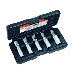 Universal glow plug bi-hex socket set 8-14mm 1/4" 5 pcs