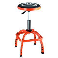 Cushioned pneumatic workshop stool with adjustable height 635-755mm Ø 355 mm max 136kg