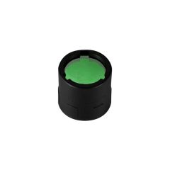 Nitecore NFG20 green filter – fits 19.7 mm flashlight heads, soft TPU plastic, mineral-coated glass lens
