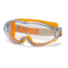 Kaitseprillid wide-vision Uvex Ultrasonic, värvitu supravision HC/AF kattega lääts, hall/oranž. Kummist peapael. Jaepakend