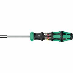Wera Kraftform Kompakt с функцией трещетки и магазином для держание насадок, 27 RA 1, блистер