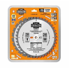 Saeketaste komplekt, 3tk 160x2,2/20mm Z24/40 15°/10°, CMT