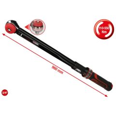 Momentvõti ERGOTORQUE precision 3/4" 110-550Nm, KS Tools