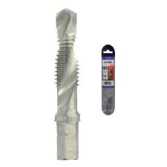 Combi tapping drill bit HSS, 1/4" hex shank, M4