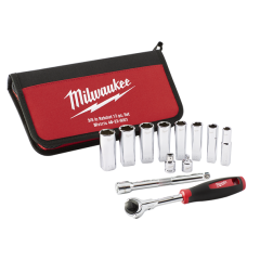 Padrunikomplekt + narre 3/8" 12tk, Milwaukee