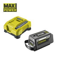 36V 6.0Ah Aku ja Laadija Komplket Ryobi RY36BK60B-160