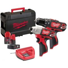 Tööriistade komplekt Milwaukee M12 BPP2B-421C